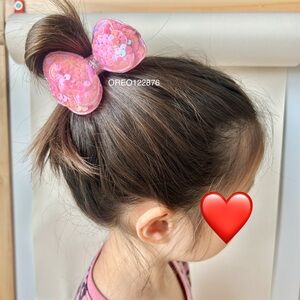 Sparkling Sequin Hair Bow Hair Ties